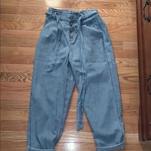 NWT American Eagle Jean Paperbag Pants